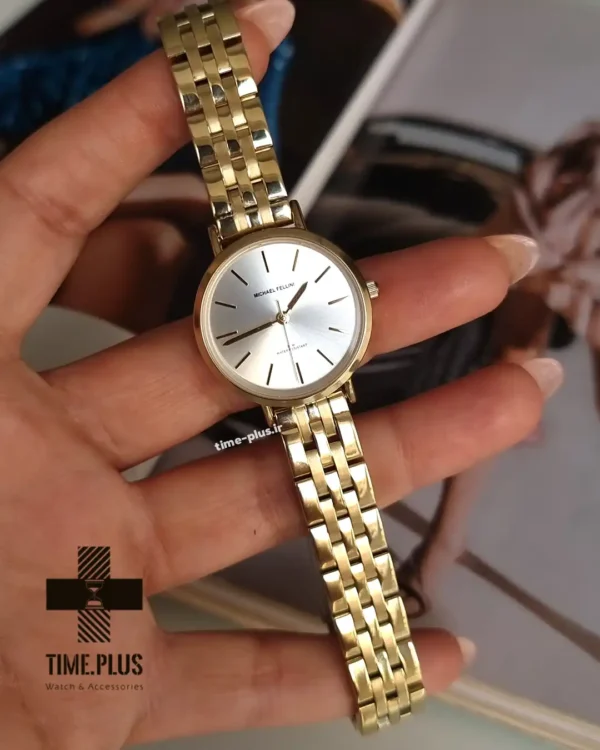 ساعت مچی زنانه مایکل فلینی مدل MF-2434L-F طلایی