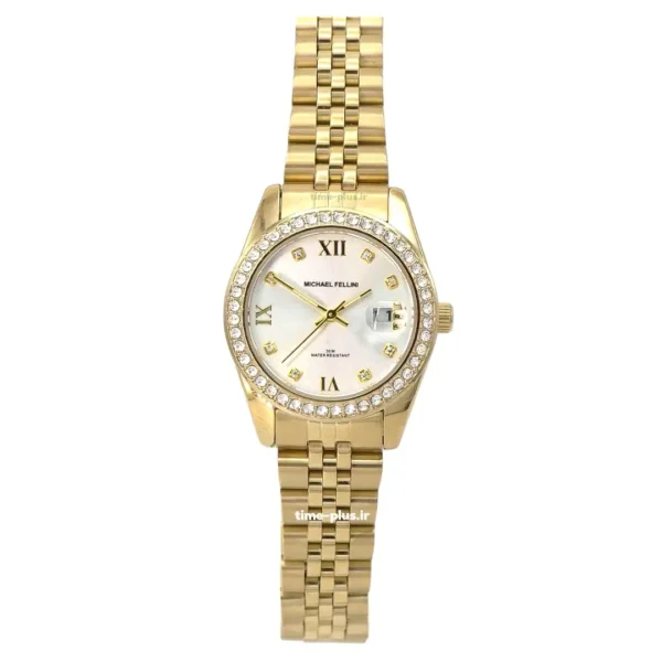 ساعت مچی زنانه مایکل فلینی مدل MF_2422L-C طلایی