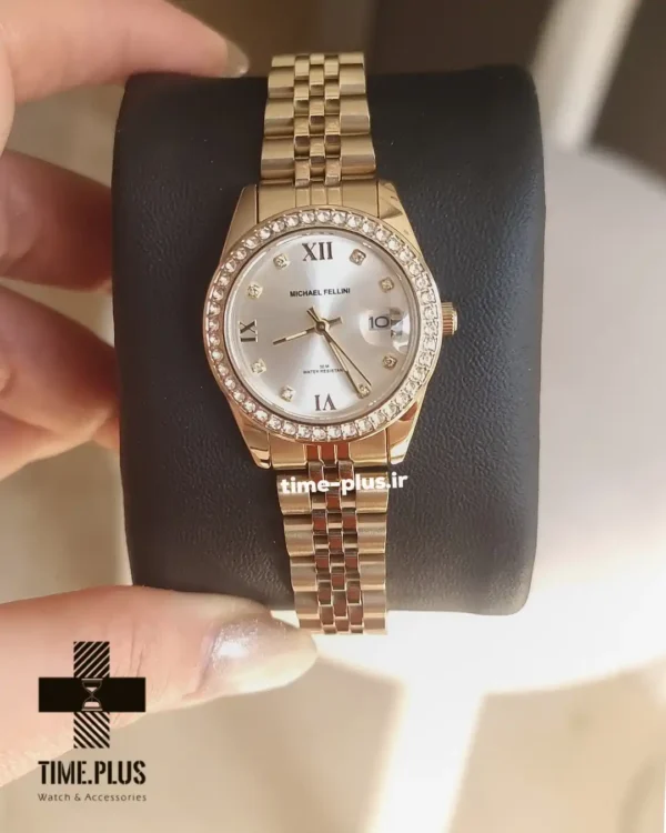 ساعت مچی زنانه مایکل فلینی مدل MF_2422L-C طلایی