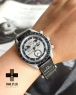 ساعت مچی زنانه امگاسواچ مدل Mission to Earthphase مشکی و طوسی