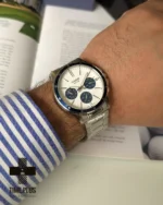 ساعت مچی مردانه کاسیو مدل MTP-1374D-7A2VDF سفید با صفحه داخل سرمه‌ای