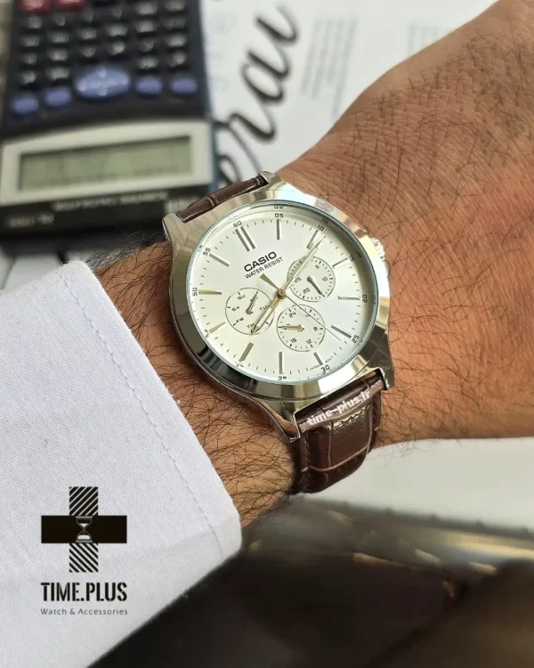 ساعت مچی مردانه کاسیو مدل MTP-V300L-7A نقره ای