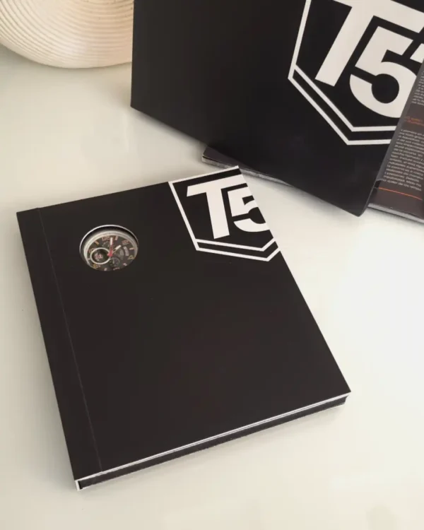 ساعت مچی مردانه T5 مدل 3706G مشکی عدد رزگلد