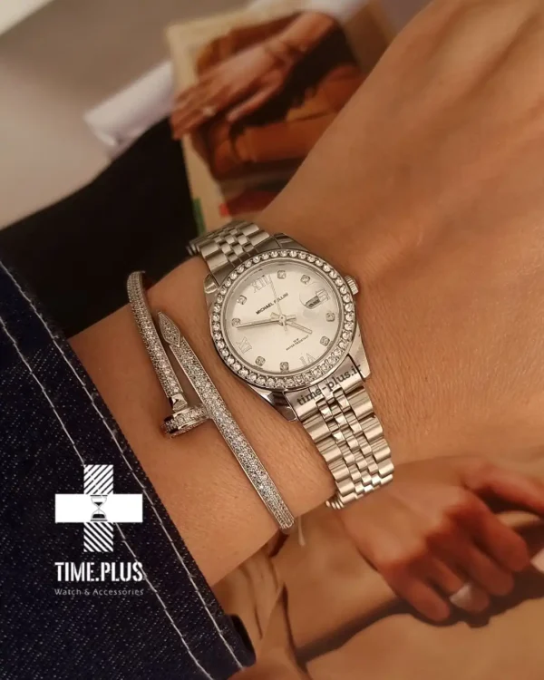 ساعت مچی زنانه مایکل فلینی مدل MF-2422L-B نقره ای