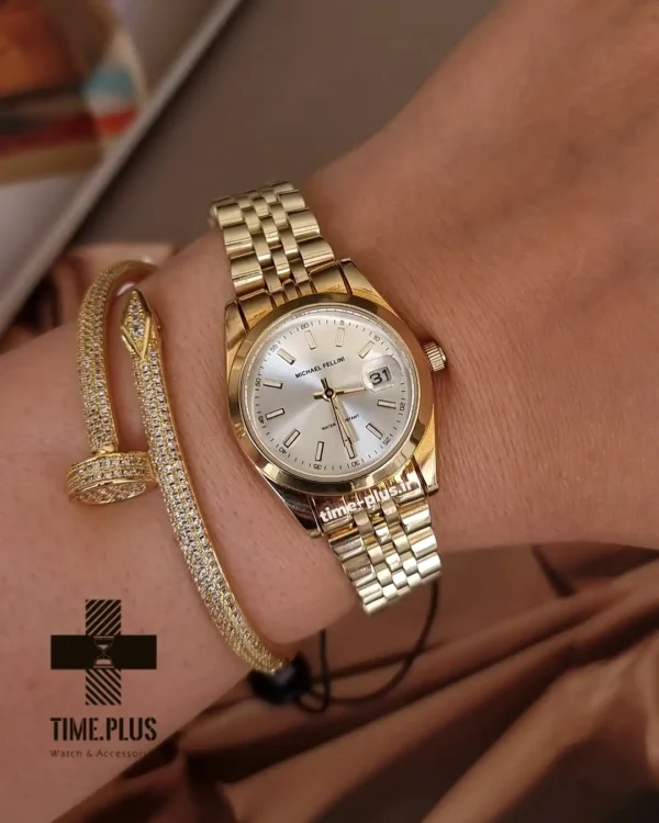 ساعت مچی زنانه مایکل فلینی مدل MF-2435L-F طلایی