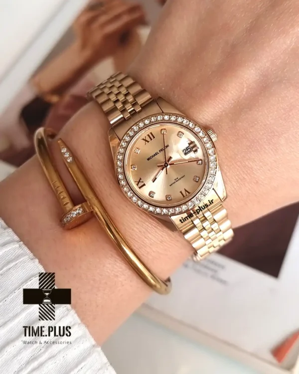 ساعت مچی زنانه مایکل فلینی مدل MF-2422L-E رزگلد