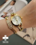 ساعت مچی زنانه مایکل کورس مدل MK_6028 زنجیری طلایی