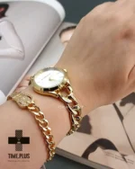 ساعت مچی زنانه مایکل کورس مدل MK_6028 زنجیری طلایی