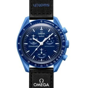 ساعت مچی زنانه امگاسواچ مدل Mission To Neptune مشکی و آبی