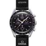 ساعت مچی زنانه امگاسواچ مدل Mission To The Moon Moonshine Gold طوسی