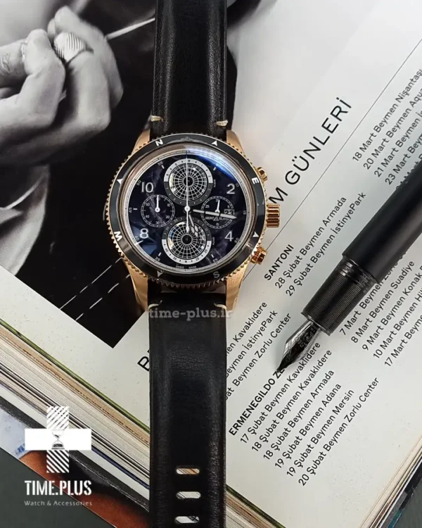 ساعت مچی مردانه مون‌بلان سرمه ای