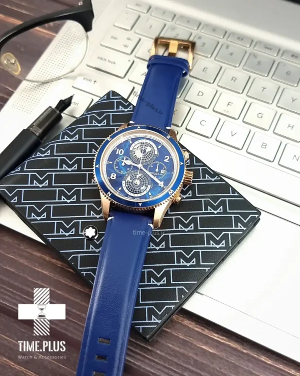 ساعت مچی مردانه مون‌بلان سرمه ای