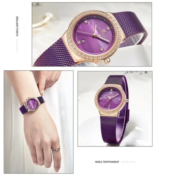 ساعت مچی زنانه نیوی فورس مدل NF5005L رزگلد