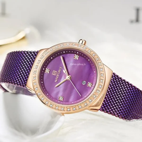 ساعت مچی زنانه نیوی فورس مدل NF5005L رزگلد