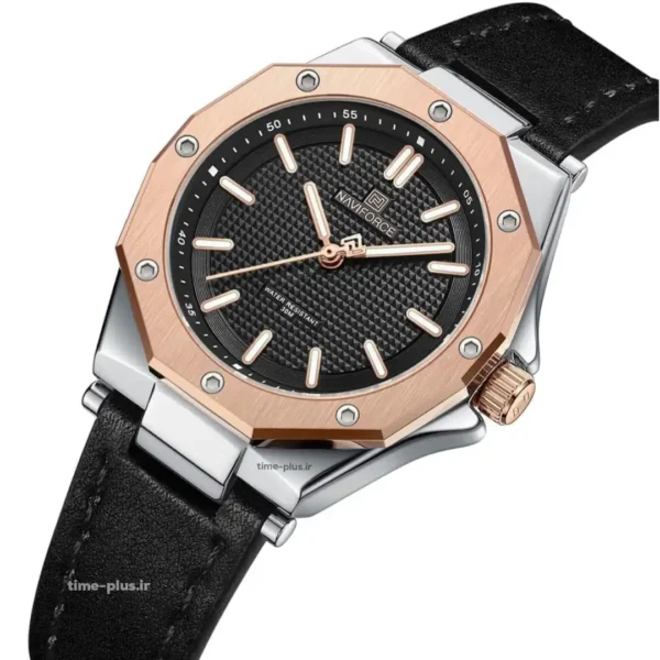 ساعت مچی زنانه نیوی فورس مدل NF5026 نقره ای رزگلد