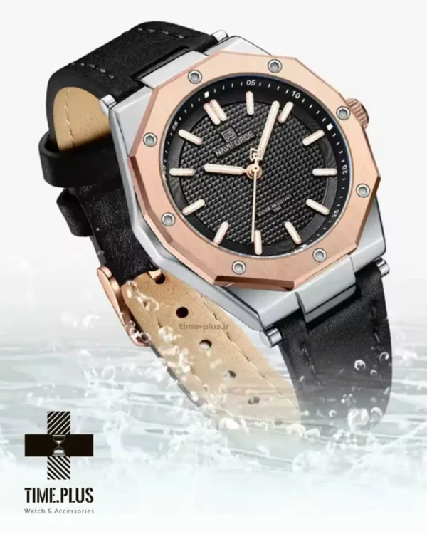 ساعت مچی زنانه نیوی فورس مدل NF5026 نقره ای رزگلد