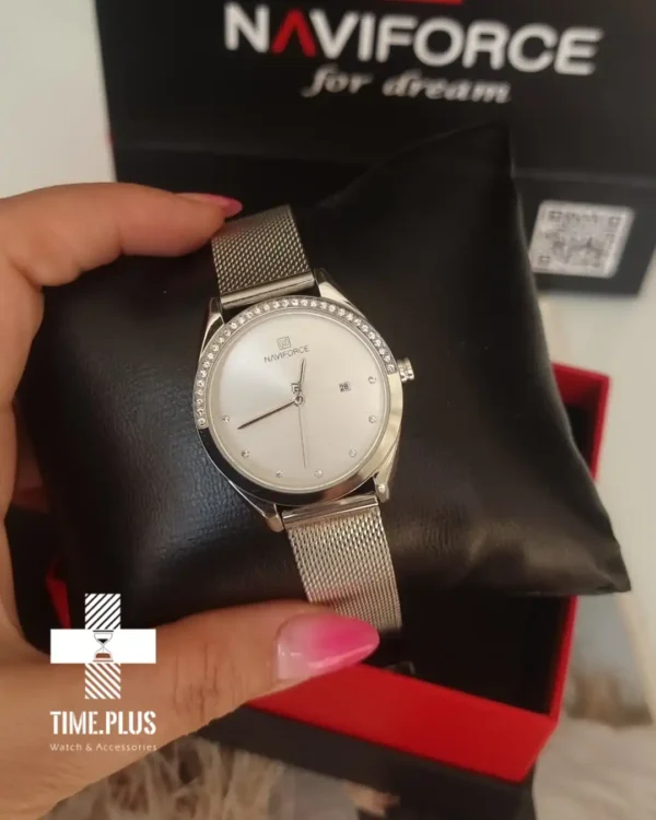 ساعت مچی زنانه نیوی فورس مدل NF5015 نقره ای