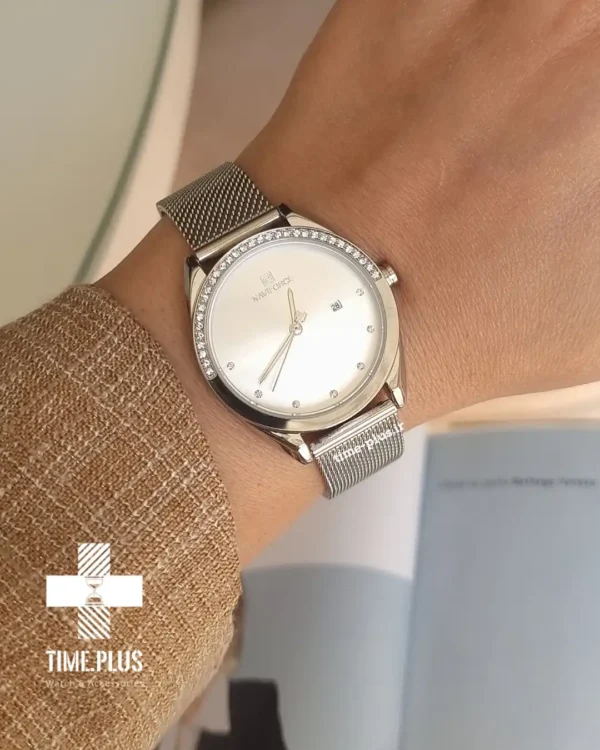 ساعت مچی زنانه نیوی فورس مدل NF5015 نقره ای