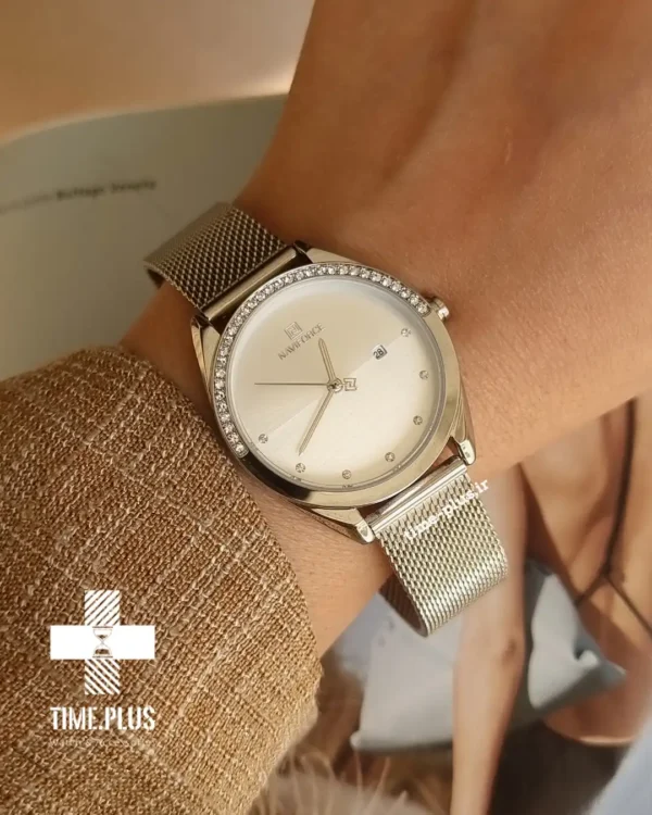 ساعت مچی زنانه نیوی فورس مدل NF5015 نقره ای