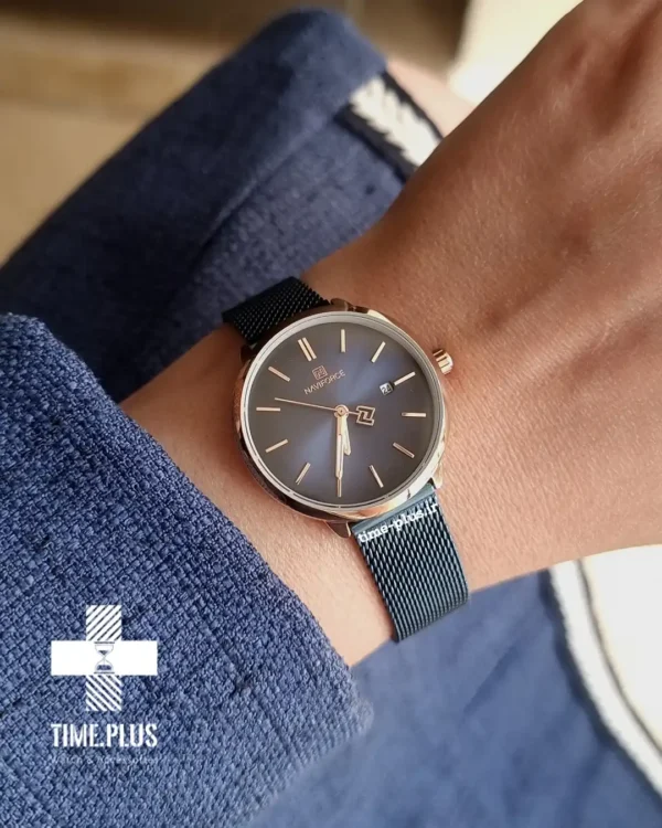 ساعت مچی زنانه نیوی فورس مدل NF3012-L طلایی