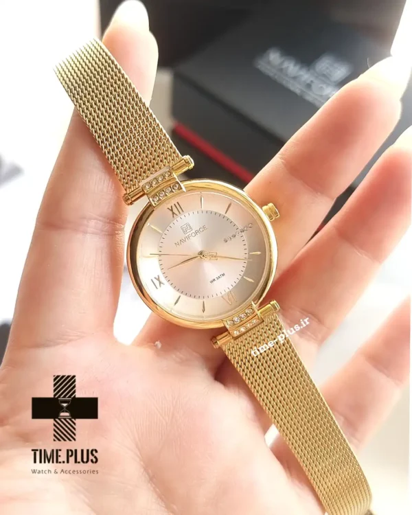 ساعت مچی زنانه نیوی فورس مدل NF5019G طلایی