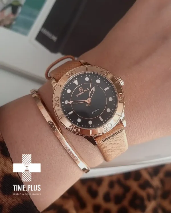 ساعت مچی زنانه نیوی فورس مدل NF5020 رزگلد