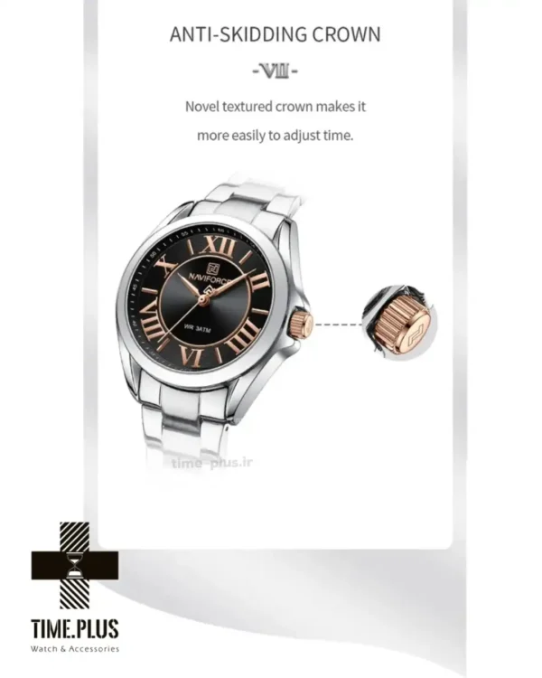 ساعت مچی زنانه نیوی فورس مدل NF5037 نقره ای