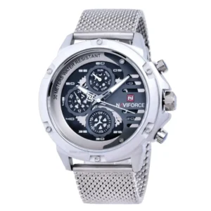 ساعت مچی مردانه نیوی فورس مدل NF9110 نقره ای