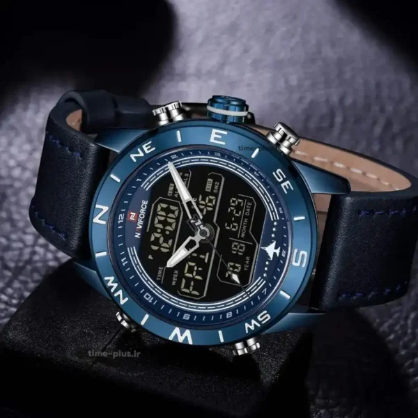 ساعت مچی مردانه نیوی فورس مدل NF9144 سرمه ای و مشکی