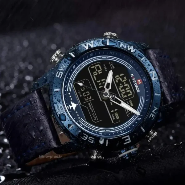ساعت مچی مردانه نیوی فورس مدل NF9144 سرمه ای و مشکی