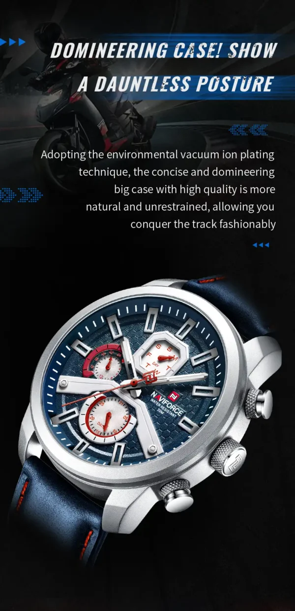 ساعت مچی مردانه نیوی فورس مدل NF9211 سرمه ای