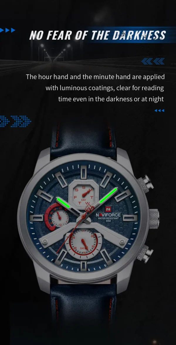 ساعت مچی مردانه نیوی فورس مدل NF9211 سرمه ای