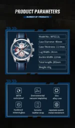 ساعت مچی مردانه نیوی فورس مدل NF9211 سرمه ای