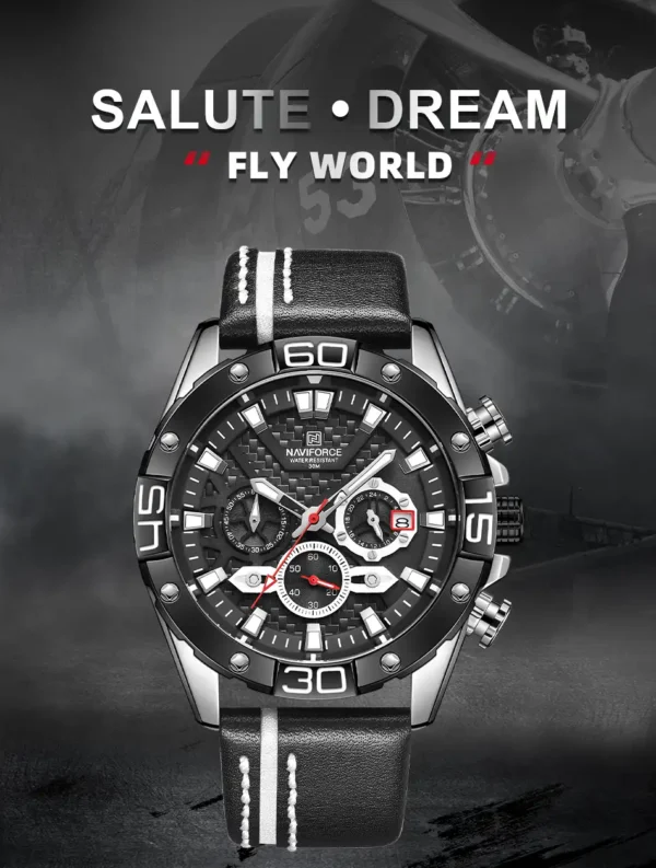 ساعت مچی مردانه نیوی فورس مشکی