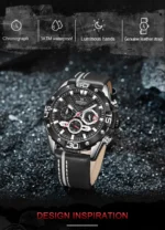 ساعت مچی مردانه نیوی فورس مشکی