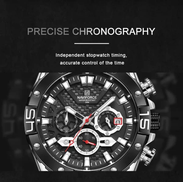 ساعت مچی مردانه نیوی فورس مشکی