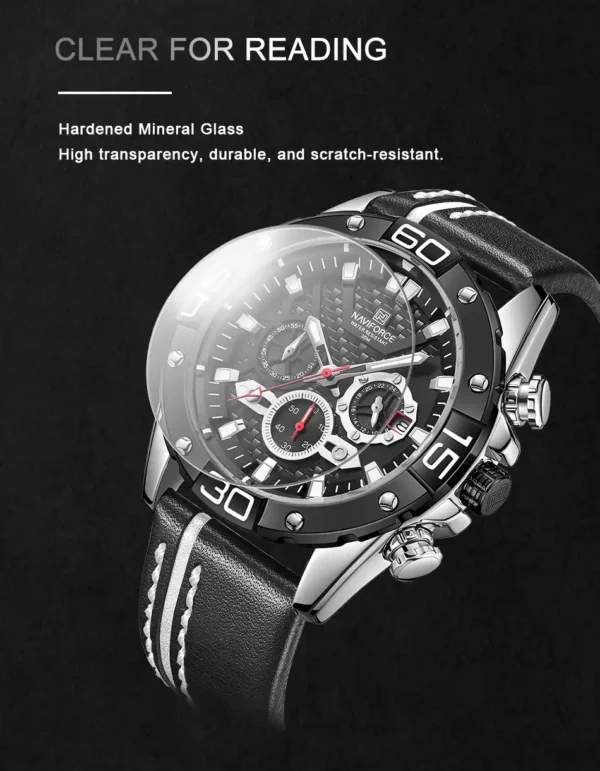 ساعت مچی مردانه نیوی فورس مشکی