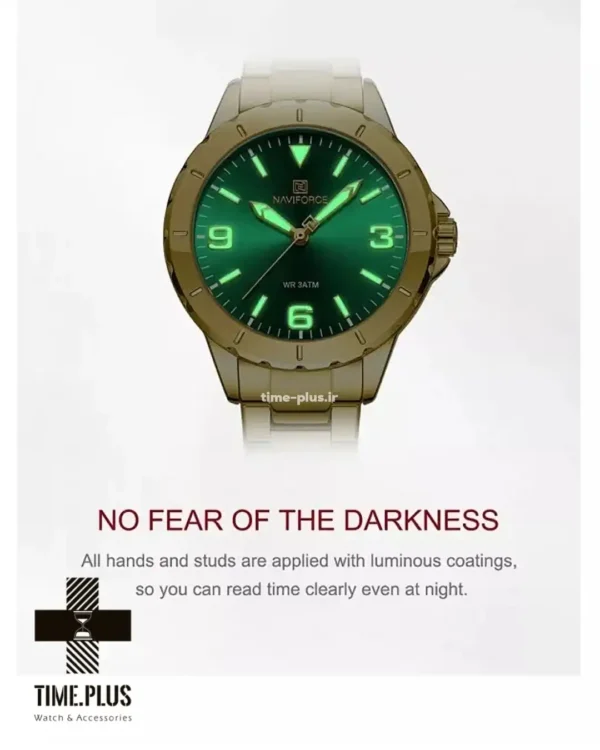 ساعت مچی زنانه نیوی فورس مدل NF5022 طلایی