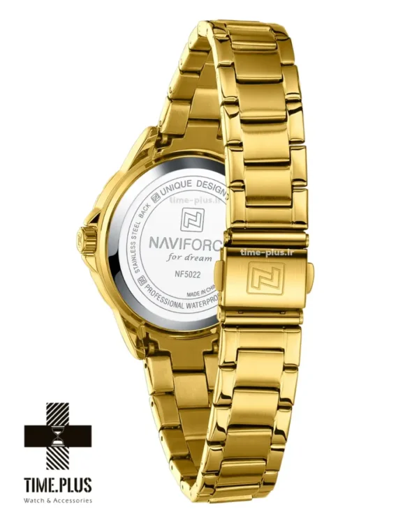 ساعت مچی زنانه نیوی فورس مدل NF5022 طلایی