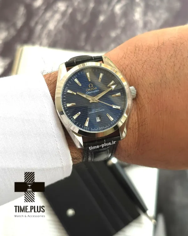 ساعت مچی مردانه امگا مدل سی مستر آکوا ترا سرمه‌ای