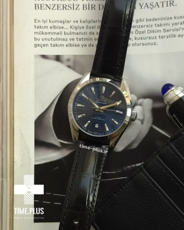 ساعت مچی مردانه امگا مدل سی مستر آکوا ترا سرمه‌ای