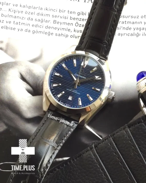 ساعت مچی مردانه امگا مدل سی مستر آکوا ترا سرمه‌ای