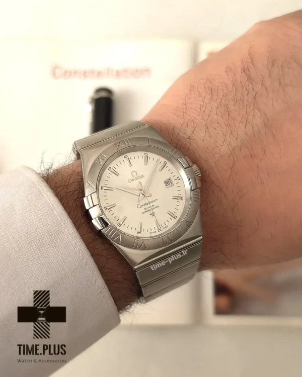 ساعت مچی مردانه امگا نقره ای