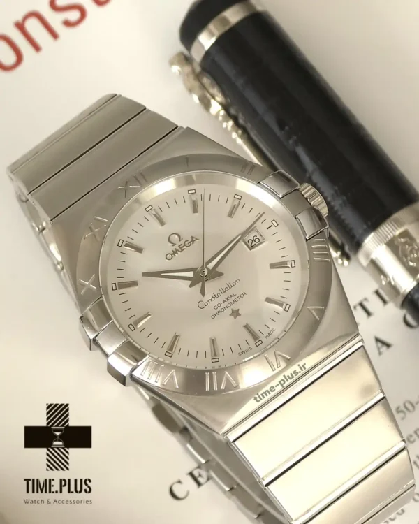 ساعت مچی مردانه امگا نقره ای