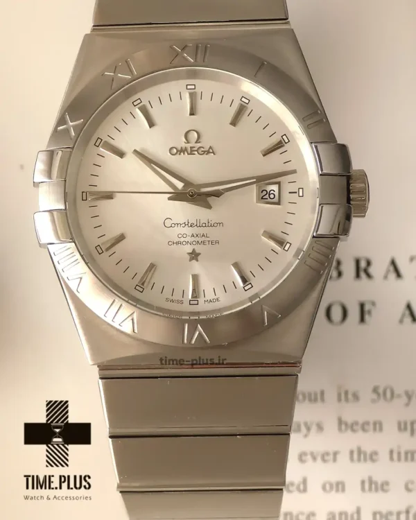 ساعت مچی مردانه امگا نقره ای