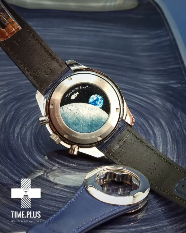 ساعت مچی مردانه امگا مدل اسپید مستر اسنوپی سفید سرمه ای