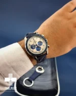 ساعت مچی مردانه امگا مدل اسپید مستر اسنوپی سفید سرمه ای