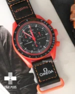 ساعت مچی زنانه امگاسواچ مدل Lava قرمز و مشکی