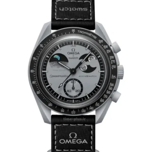 ساعت مچی زنانه امگاسواچ مدل Mission to Earthphase مشکی و طوسی