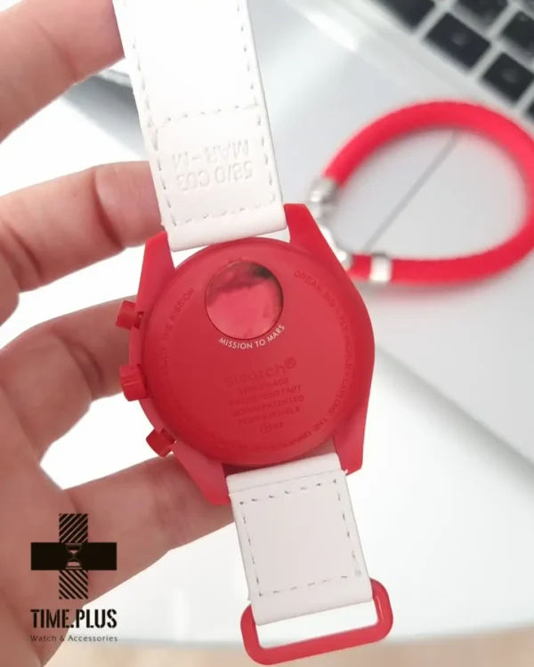 ساعت مچی زنانه امگاسواچ مدل Mars قرمز